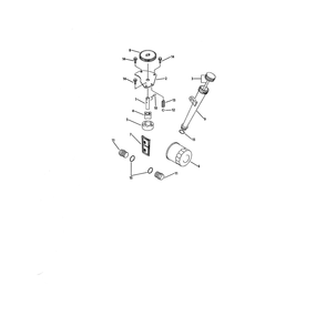 Lubrication Diagram and Parts List for 893999  Cub Cadet Lawn Tractor